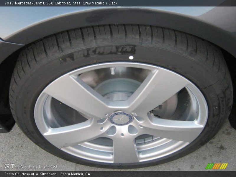 Steel Grey Metallic / Black 2013 Mercedes-Benz E 350 Cabriolet