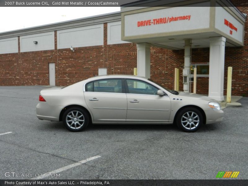 Gold Mist Metallic / Cocoa/Cashmere 2007 Buick Lucerne CXL