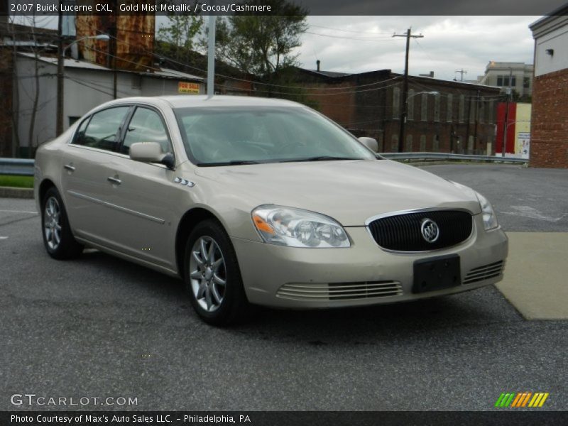 Gold Mist Metallic / Cocoa/Cashmere 2007 Buick Lucerne CXL