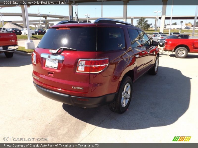 Red Jewel / Black 2008 Saturn Outlook XE