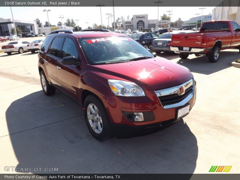 Red Jewel / Black 2008 Saturn Outlook XE