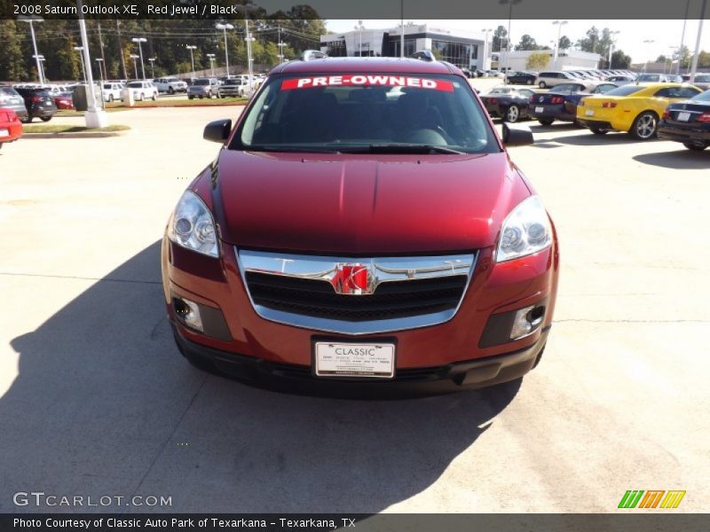 Red Jewel / Black 2008 Saturn Outlook XE