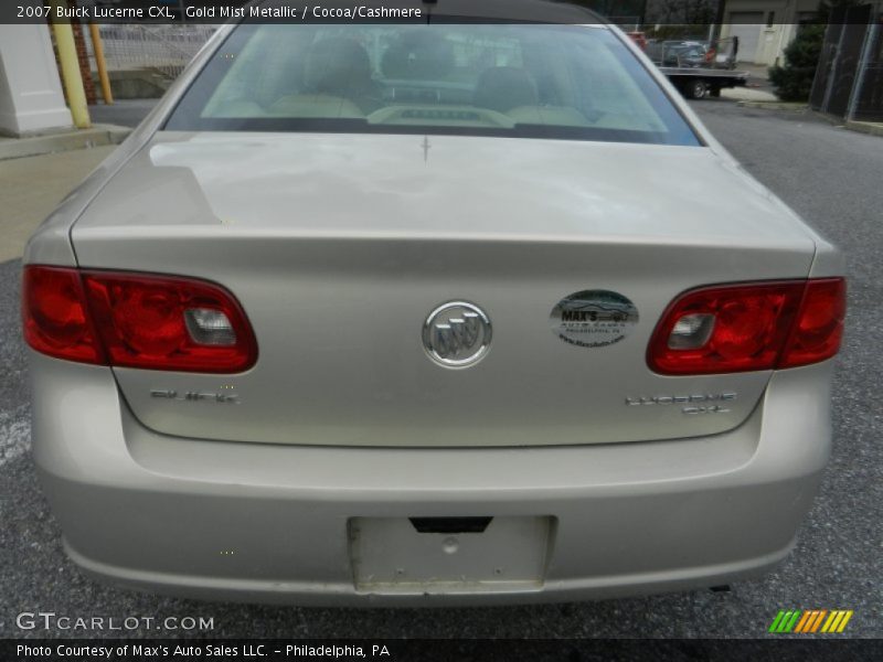Gold Mist Metallic / Cocoa/Cashmere 2007 Buick Lucerne CXL
