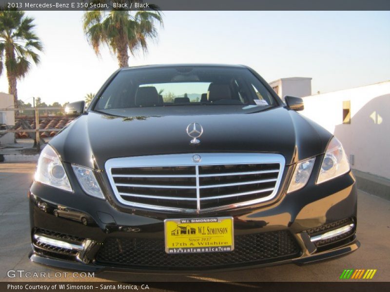 Black / Black 2013 Mercedes-Benz E 350 Sedan