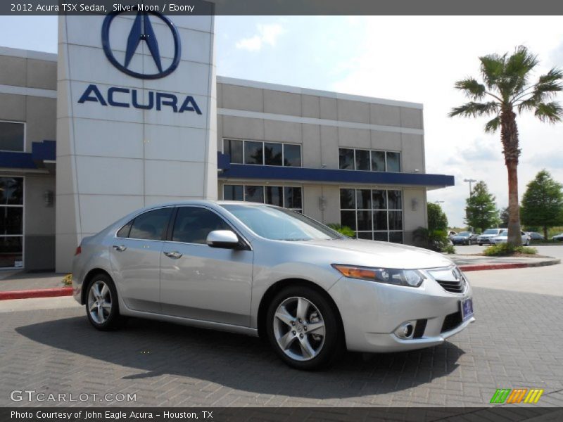 Silver Moon / Ebony 2012 Acura TSX Sedan