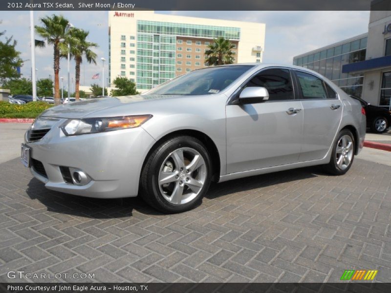 Silver Moon / Ebony 2012 Acura TSX Sedan