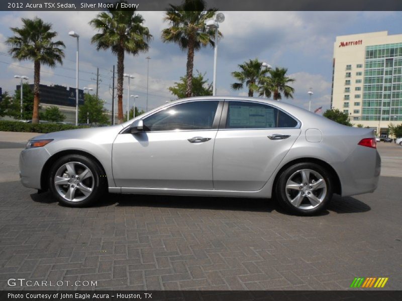 Silver Moon / Ebony 2012 Acura TSX Sedan
