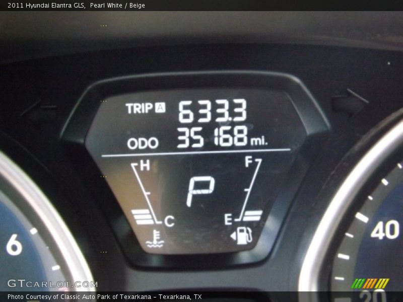 Pearl White / Beige 2011 Hyundai Elantra GLS