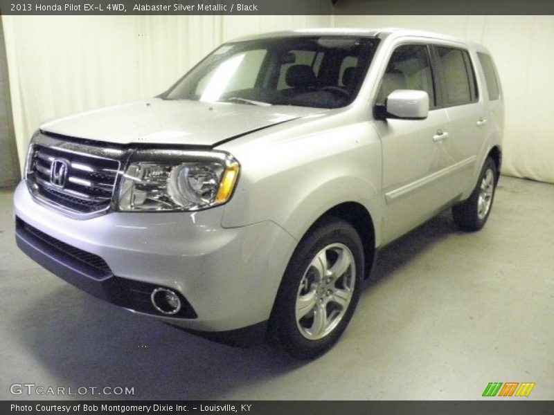 Alabaster Silver Metallic / Black 2013 Honda Pilot EX-L 4WD