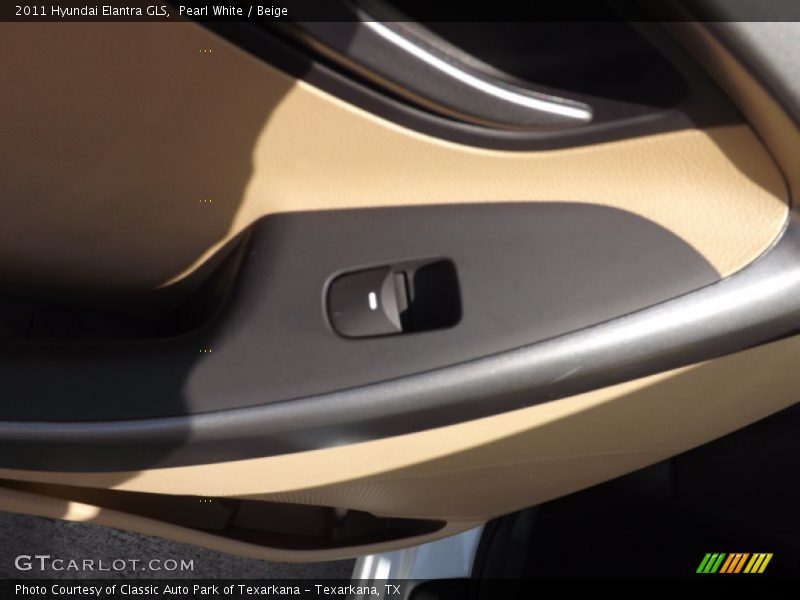 Pearl White / Beige 2011 Hyundai Elantra GLS
