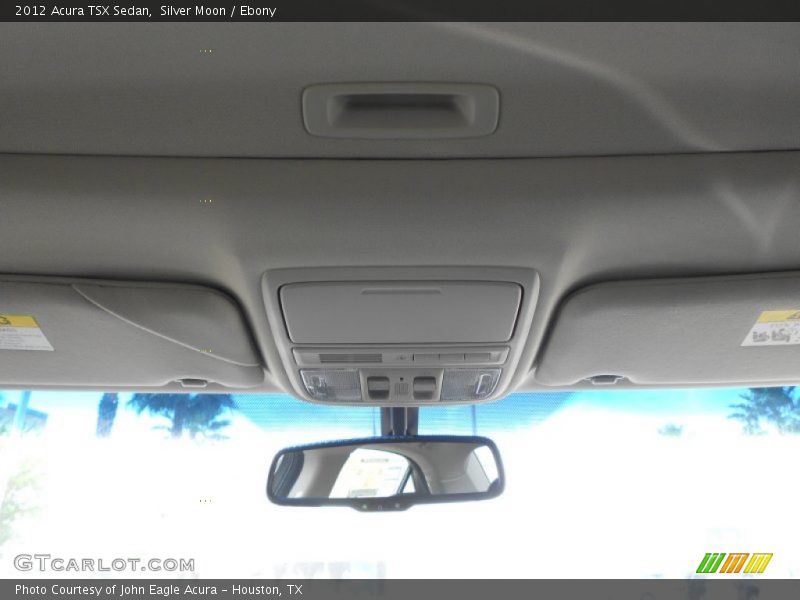 Silver Moon / Ebony 2012 Acura TSX Sedan