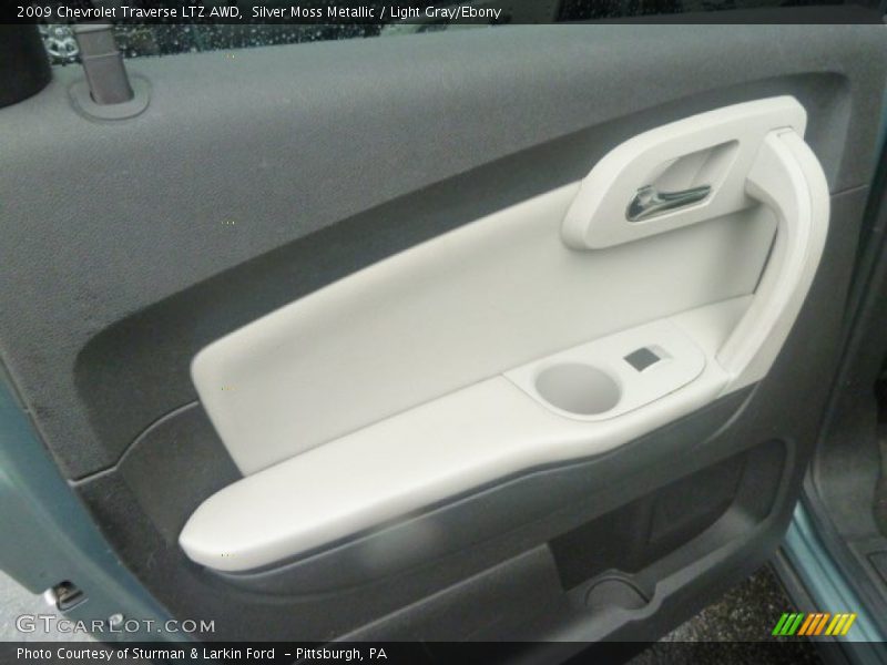 Silver Moss Metallic / Light Gray/Ebony 2009 Chevrolet Traverse LTZ AWD