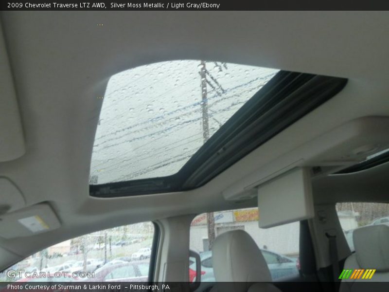 Silver Moss Metallic / Light Gray/Ebony 2009 Chevrolet Traverse LTZ AWD