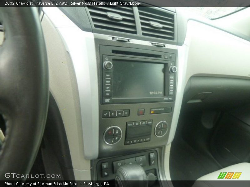 Silver Moss Metallic / Light Gray/Ebony 2009 Chevrolet Traverse LTZ AWD