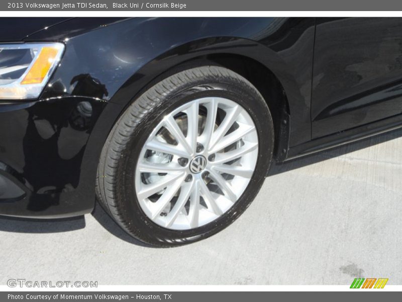 Black Uni / Cornsilk Beige 2013 Volkswagen Jetta TDI Sedan