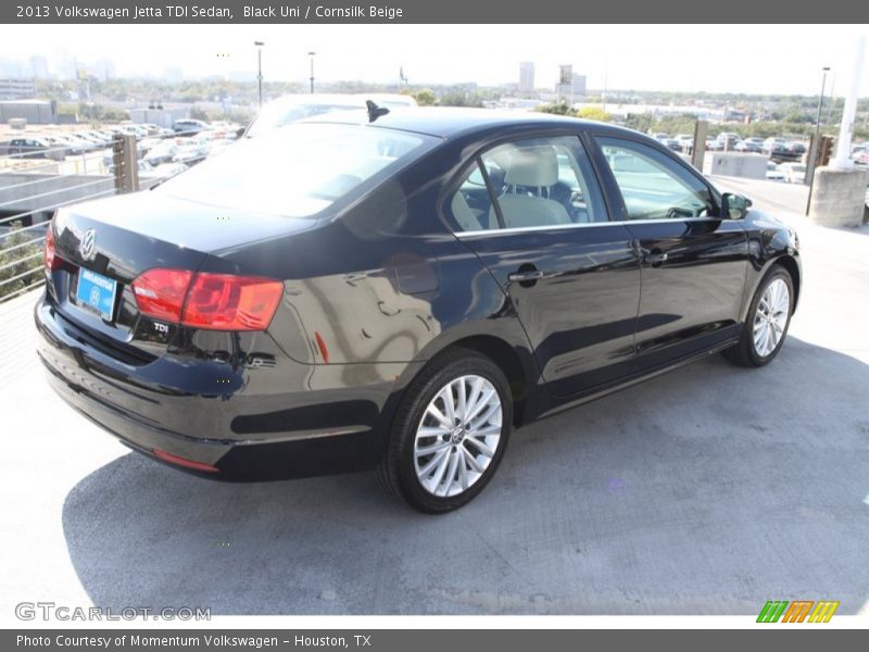 Black Uni / Cornsilk Beige 2013 Volkswagen Jetta TDI Sedan