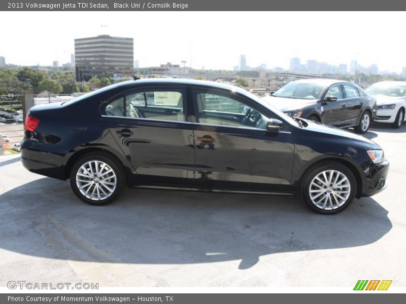 Black Uni / Cornsilk Beige 2013 Volkswagen Jetta TDI Sedan