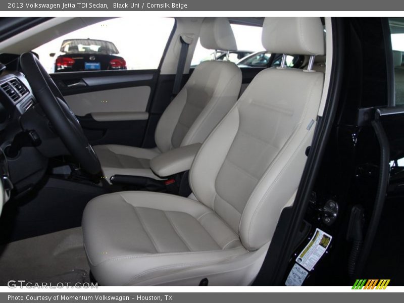 Black Uni / Cornsilk Beige 2013 Volkswagen Jetta TDI Sedan