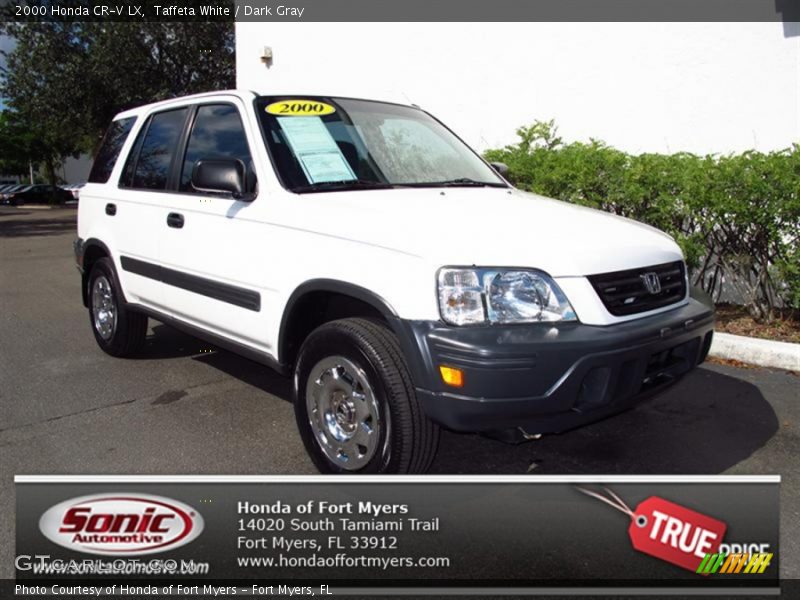 Taffeta White / Dark Gray 2000 Honda CR-V LX