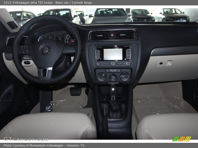 Black Uni / Cornsilk Beige 2013 Volkswagen Jetta TDI Sedan