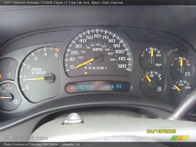 Black / Dark Charcoal 2007 Chevrolet Silverado 2500HD Classic LT Crew Cab 4x4