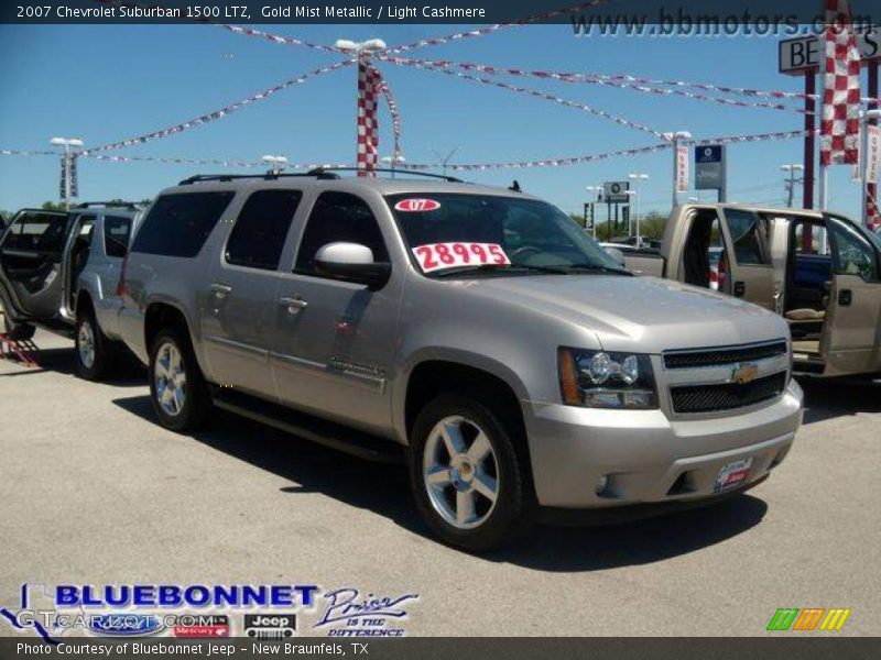 Gold Mist Metallic / Light Cashmere 2007 Chevrolet Suburban 1500 LTZ