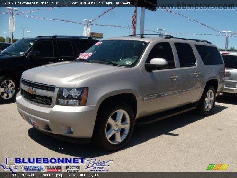 Gold Mist Metallic / Light Cashmere 2007 Chevrolet Suburban 1500 LTZ