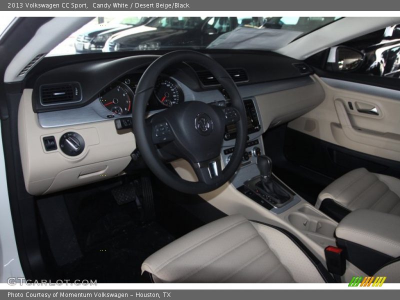 Candy White / Desert Beige/Black 2013 Volkswagen CC Sport
