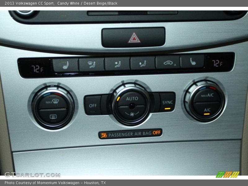 Candy White / Desert Beige/Black 2013 Volkswagen CC Sport