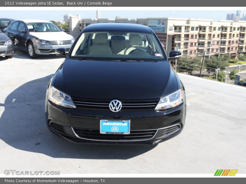 Black Uni / Cornsilk Beige 2013 Volkswagen Jetta SE Sedan