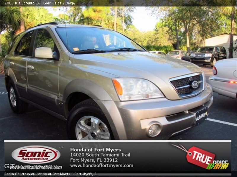 Gold Beige / Beige 2003 Kia Sorento LX