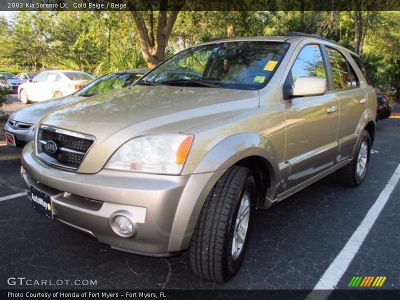 Gold Beige / Beige 2003 Kia Sorento LX