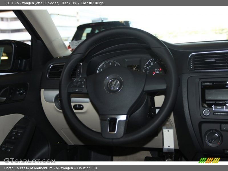 Black Uni / Cornsilk Beige 2013 Volkswagen Jetta SE Sedan