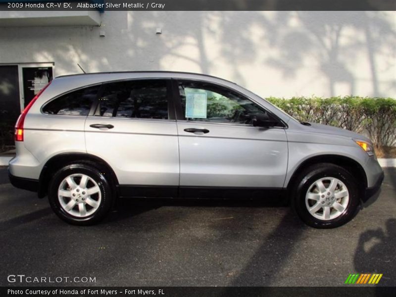 Alabaster Silver Metallic / Gray 2009 Honda CR-V EX