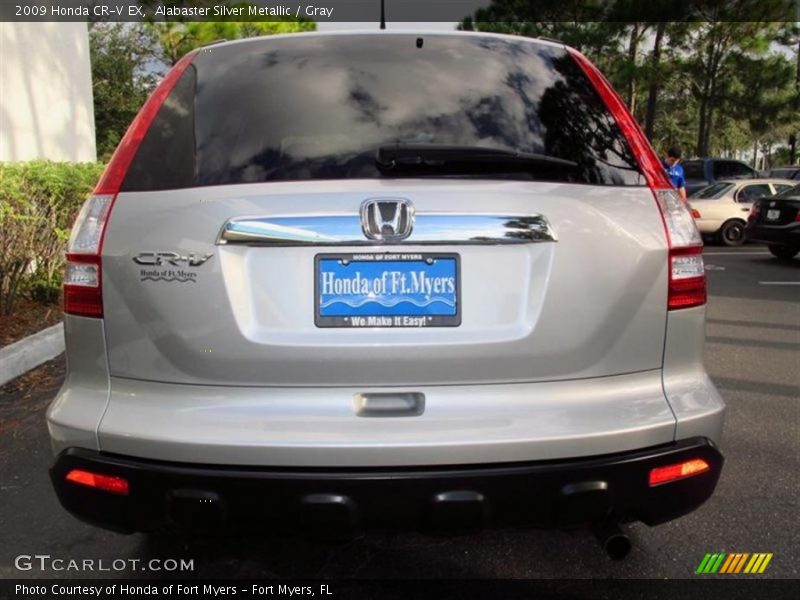 Alabaster Silver Metallic / Gray 2009 Honda CR-V EX