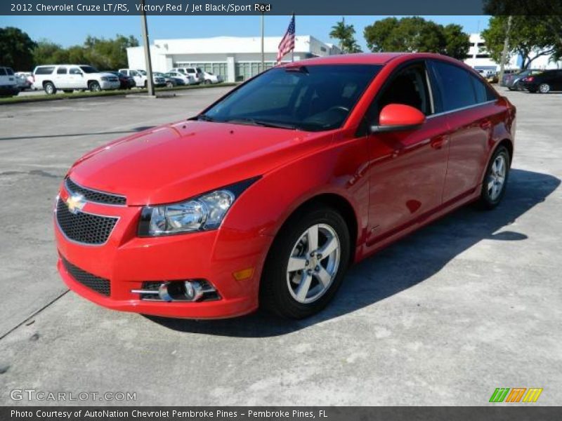 Victory Red / Jet Black/Sport Red 2012 Chevrolet Cruze LT/RS
