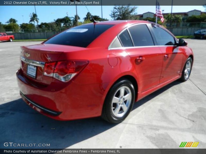Victory Red / Jet Black/Sport Red 2012 Chevrolet Cruze LT/RS
