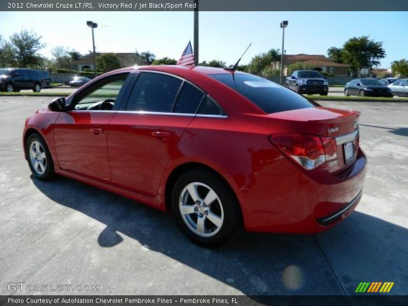 Victory Red / Jet Black/Sport Red 2012 Chevrolet Cruze LT/RS