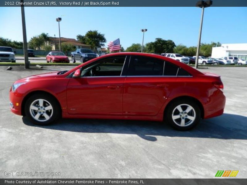 Victory Red / Jet Black/Sport Red 2012 Chevrolet Cruze LT/RS