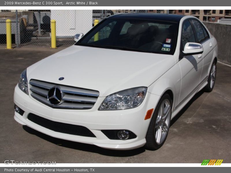 Arctic White / Black 2009 Mercedes-Benz C 300 Sport