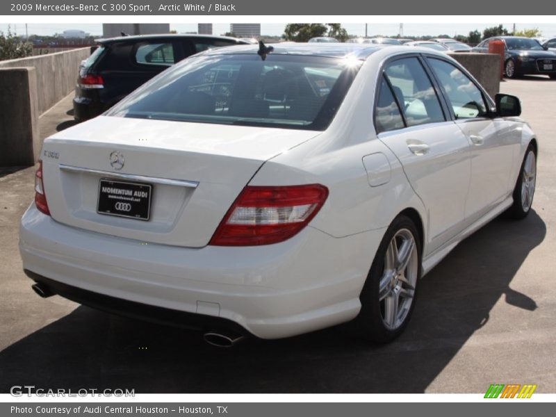 Arctic White / Black 2009 Mercedes-Benz C 300 Sport