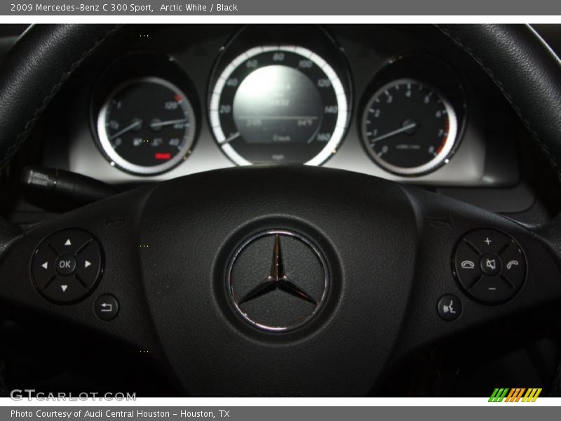 Arctic White / Black 2009 Mercedes-Benz C 300 Sport