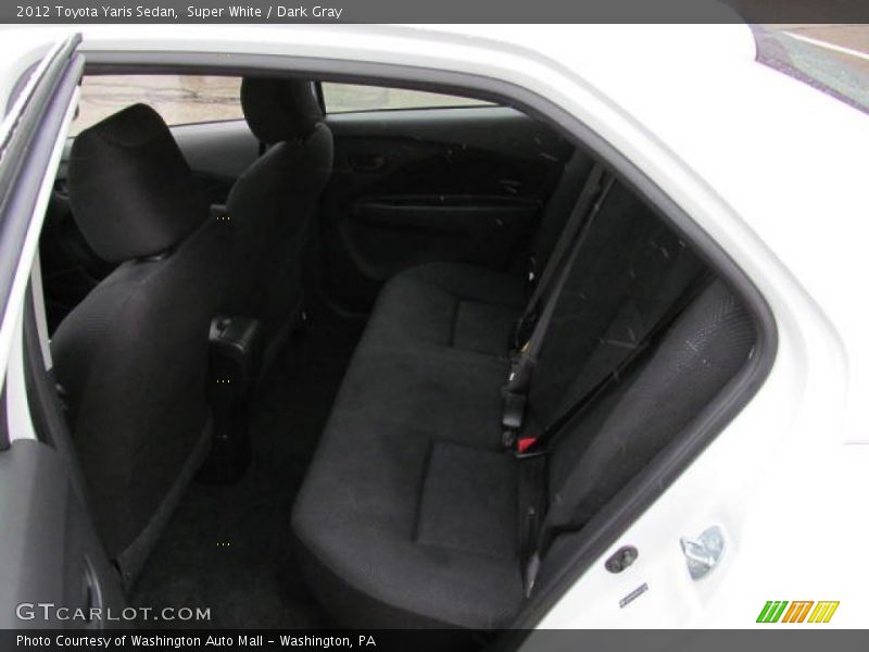 Super White / Dark Gray 2012 Toyota Yaris Sedan