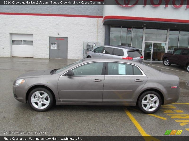 Taupe Gray Metallic / Cocoa/Cashmere 2010 Chevrolet Malibu LS Sedan