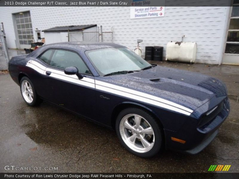Jazz Blue Pearl / Dark Slate Gray 2013 Dodge Challenger R/T Classic