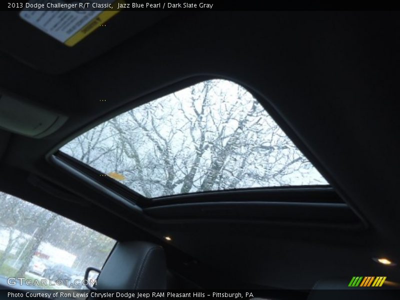 Sunroof of 2013 Challenger R/T Classic