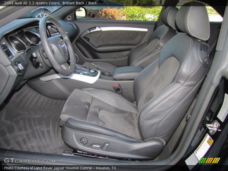 Front Seat of 2009 A5 3.2 quattro Coupe