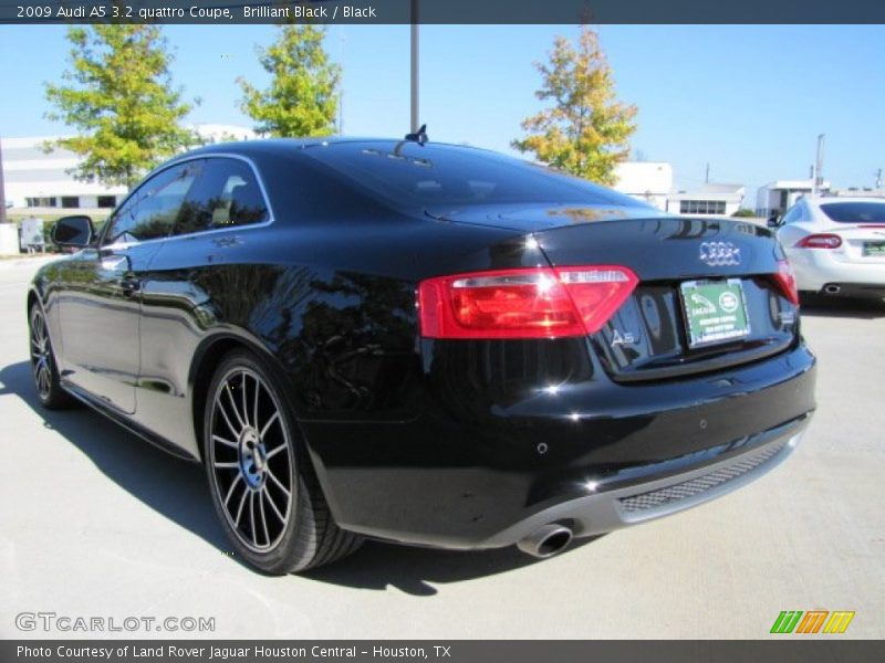 Brilliant Black / Black 2009 Audi A5 3.2 quattro Coupe