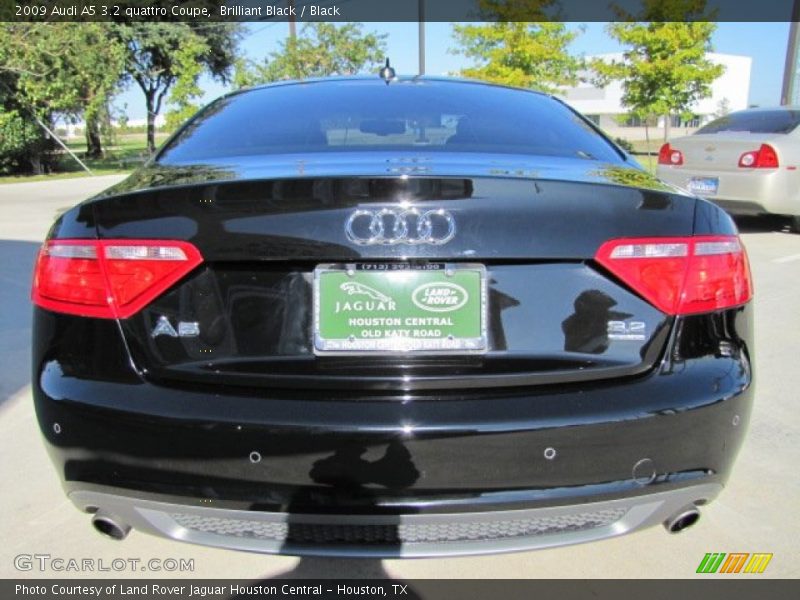 Brilliant Black / Black 2009 Audi A5 3.2 quattro Coupe
