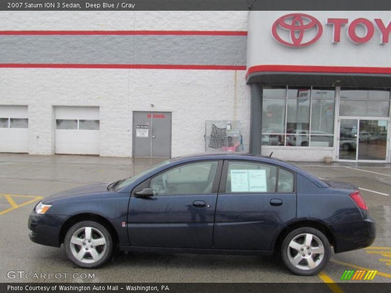 Deep Blue / Gray 2007 Saturn ION 3 Sedan